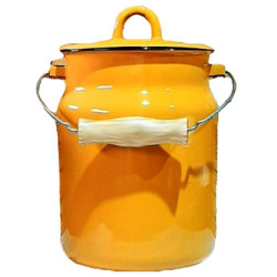 Эмалированный бидон Горчичный 3,5Л