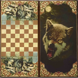 Настольная игра Нарды Волк 600х300мм