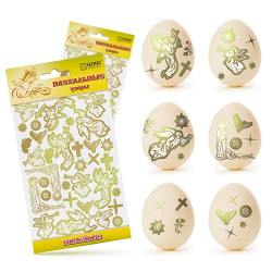 Пасхальные наклейки с узорами на яйца Библейные