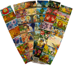 Пасхальные наклейки на яйца 7 штук