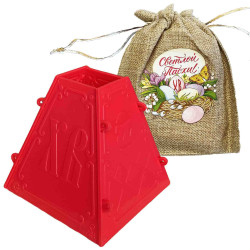 Форма для творожной пасхи в мешочке 11,5×12×12см