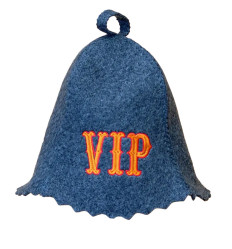 Шапка для бани (сауны) VIP серая 100%