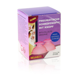 Банки массажные силиконовые с кнопкой 2шт