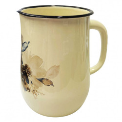 Эмалированный кувшин бежевый 2,5Л Жасмин