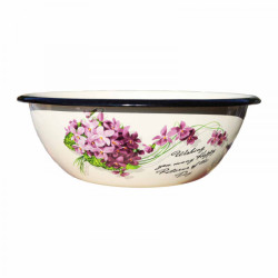 Эмалированная миса бежевая 0,6Л Лаура