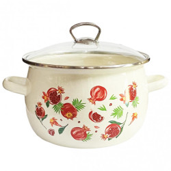 Эмалированная кастрюля Гранат 5Л