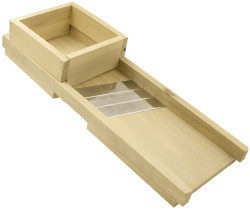 Шинковка для капусты деревянная с 3 ножами 19,5х57см