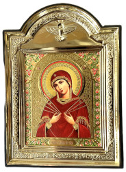 Икона пластиковая 10х12см Семистрельная