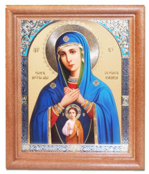 Икона BM Помощница в родах 11х13см деревянная со стеклом