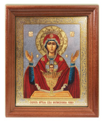 Икона БM Неупиваемая чаша 11х13см деревянная со стеклом