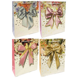 Подарочный пакет 23х18см Бантик