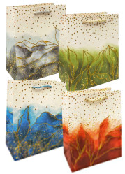 Подарочный пакет 23х18см Золотая осень