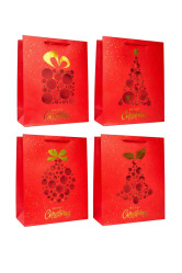 Подарочный пакет «Merry Christmas» 26×32 см