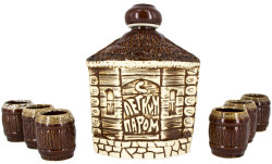 Бутыль С легким паром 1,6л + 6 шотов керамика