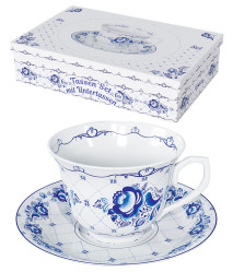 Чайный сервиз Гжель 6 чашек+6 блюдец