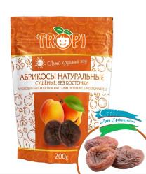 Абрикосы сушеные без косточки 200г Tropi