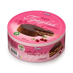 Торт Пражский с вишней 450г Tarta