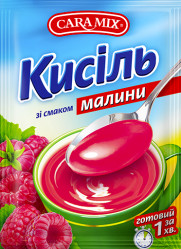 Кисель со вкусом малины 90г Caramix