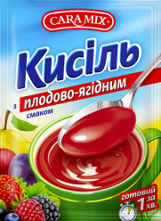 Кисель с плодово-ягодным вкусом 90г Caramix