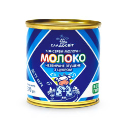 Сгущённое молоко с сахаром 8,5 % 370 г Сладосвіт