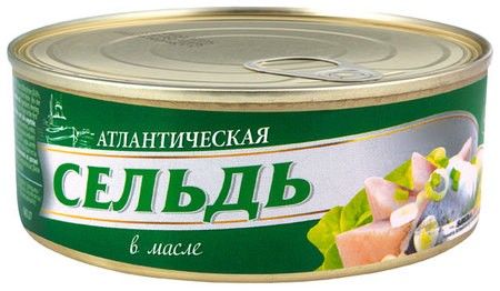 деталь Сельдь атлантическая в масле 240г