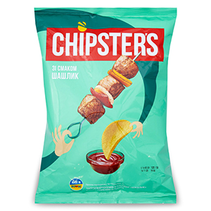 деталь Чипсы со вкусом шашлыка 120г CHIPSTERS