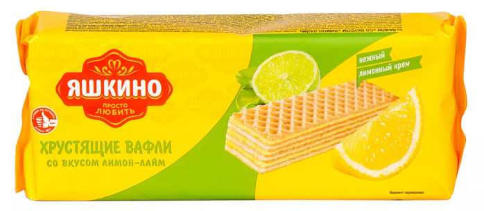 деталь Вафли Лимон-Лайм 300г Яшкино