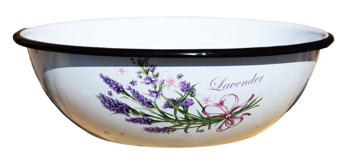 деталь Миска эмалированная Лаванда 1,5л