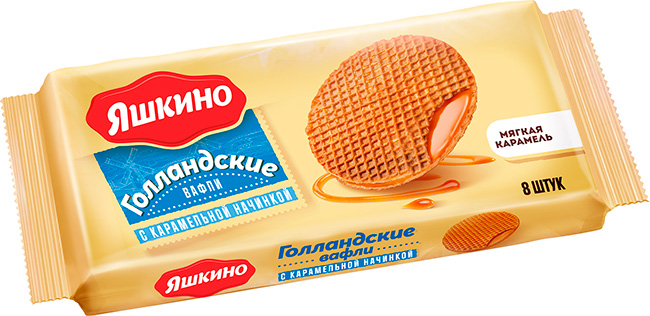 деталь Oplatky s karamelem Yaškino 290g