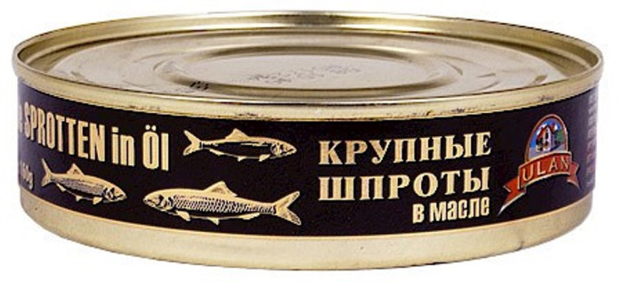 деталь Šproty v oleji velké Ulan 112g