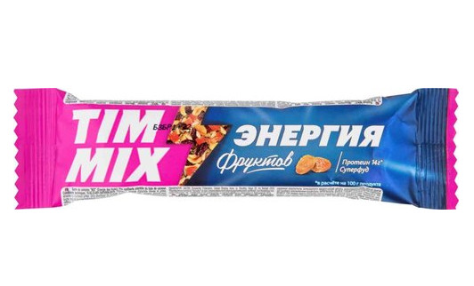 деталь Cerealni tyčinka ovocní energie 40g Tim Mix
