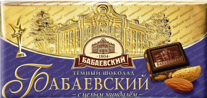 деталь Čokoláda Babaevsky s mandlí 100g