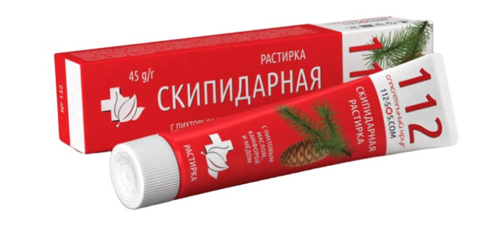 деталь Скипидарная растирка 112 Спасатель 45г 