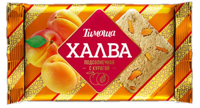 деталь Халва подсолнечная с абрикосами 250г Тимоша