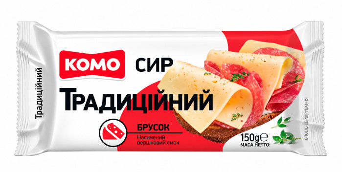 деталь Твёрдый сыр Традиционный 150г KOMO