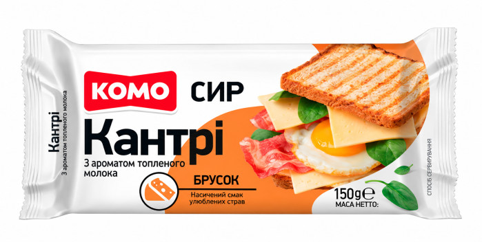 деталь Полутвёрдый сыр Кантри 150г KOMO