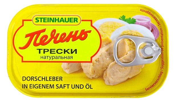 деталь Печень трески 120г Steinhauer