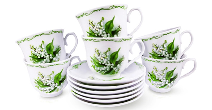 деталь Čajový set konvalinka 6*6ks