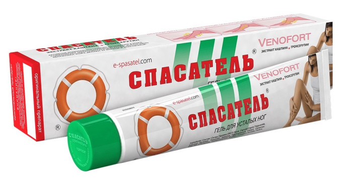 деталь Gel na unavené nohy Spasatel 50g