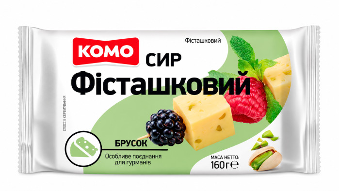 деталь Твёрдый сыр Фисташковый 160г KOMO