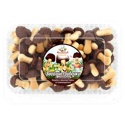 деталь Sušenky Houby v čokoládě 250g