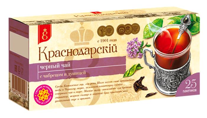 деталь Чай чёрный с чабрецом и душицей 25*2г Краснодарский