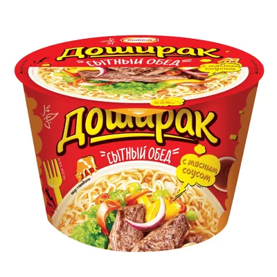 деталь Лапша со вкусом говядины Сытный Обед 110 г Doshirak