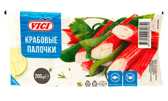 деталь Крабовые палочки 200г Vici