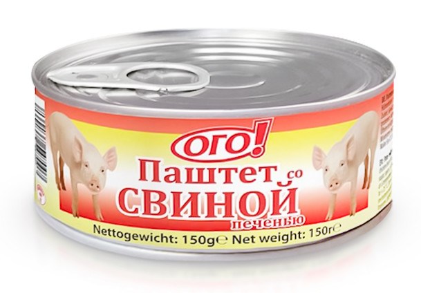 деталь Паштет со свиной печенью ОГО! 150г