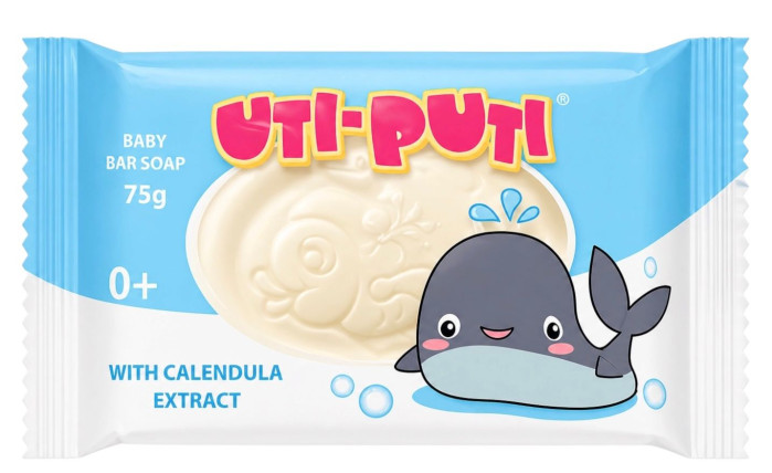 деталь Детское мыло с экстрактом календулы 75г Uti-Puti