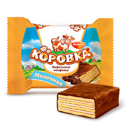 деталь Bonbóny oplatkové Kravička mléčná 250g