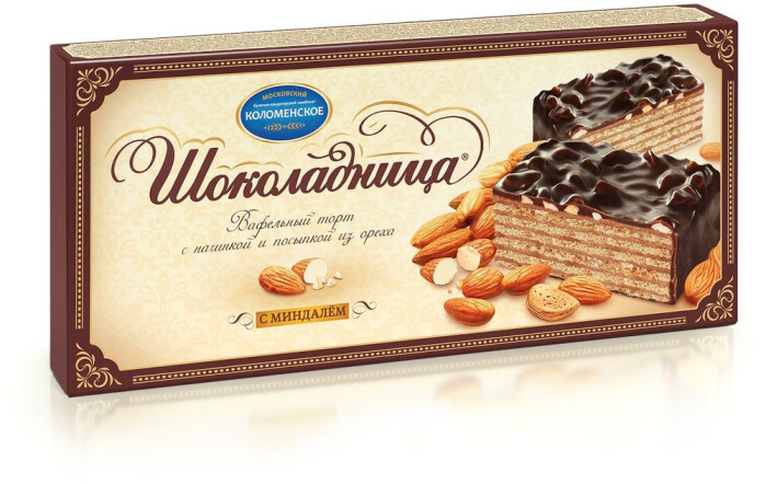 деталь Oplatkový dort s mandlemi 230g Šokoladnica