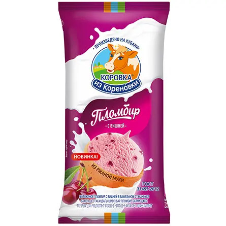 деталь Plombírová zmrzlina s višněmi 100g KiK