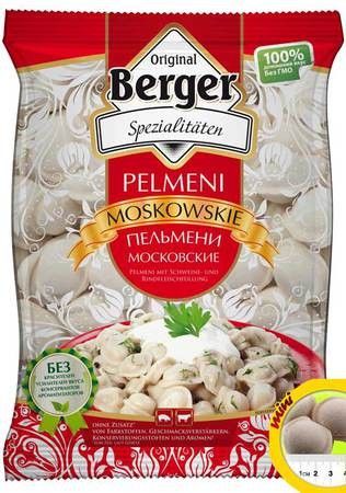 деталь Pelmeně Moskovské 900g Berger